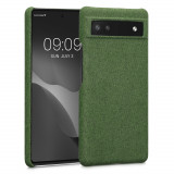 Husa Kwmobile pentru Google Pixel 6a, Textil, Verde, 57794.07, Carcasa