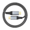 Cablu USB C la USB C LDLrui, 1.8 m, nylon, metal, multicolor