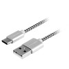 Cablu de incarcare si transfer de date GoGEN USB / USB-C, 1 m, impletitura
