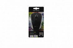Mouse Serioux, Pastel 600, fara fir, USB, senzor optic, distanta de operare; 10m, precizie: 1000/1600DPI ajustabila, 6 butoane, 2x baterie AAA, sistem foto