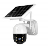 Camera de supraveghere PTZ cu panou solar, 4G Lite, Detectie umana, 2 moduri Talkback, Pan&amp;Tilt, Full HD Night Vision, IP65, WiFi, Aplicatie Tuya, SD, Elmhurst