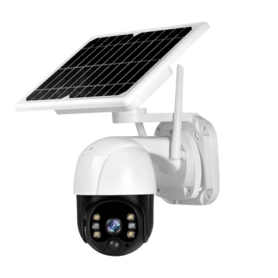 Camera de supraveghere PTZ cu panou solar, 4G Lite, Detectie umana, 2 moduri Talkback, Pan&amp;amp;Tilt, Full HD Night Vision, IP65, WiFi, Aplicatie Tuya, SD foto