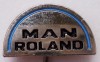 I.605 INSIGNA STICKPIN GERMANIA AUTO AUTOCAMION MAN ROLAND L14mm, Europa