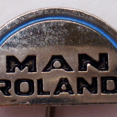 I.605 INSIGNA STICKPIN GERMANIA AUTO AUTOCAMION MAN ROLAND L14mm