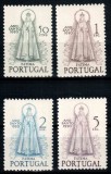 Portugalia 1950, Mi #748-751**, Sfanta Fecioara din Fatima, arta, sculptura, MNH, cota 120 &euro;!, Religie, Nestampilat
