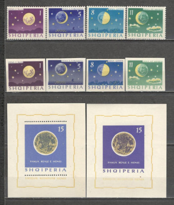Albania.1963 Astrofizica-Cele 4 faze ale lunii SA.420 foto