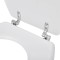 Capac WC, alb, MDF, model simplu - 7