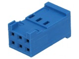 Conector Mamă HE14 2,54mm 6-Pin fără Contacte, TE Connectivity