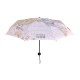 Umbrela pliabila Legami Umb0003 Travel, model cu harta, 100 cm - RESIGILAT