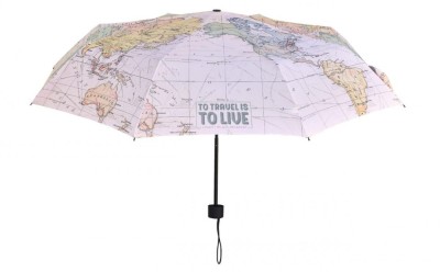 Umbrela pliabila Legami Umb0003 Travel, model cu harta, 100 cm - RESIGILAT foto