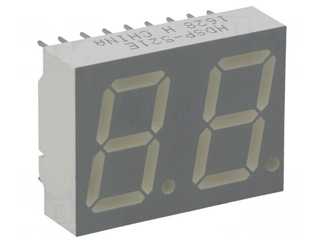 Afişaj LED 7 Segmente Roșu 14,22mm 2 Digits