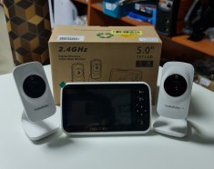 Monitor pentru bebelu?i HelloBaby cu 2 camere foto