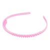 Bentita din plastic cu pieptene Crisalida, latime 1.4 cm, Roz deschis