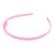 Bentita din plastic cu pieptene Crisalida, latime 1.4 cm, Roz deschis