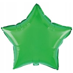 Balon din folie metalizata, flippy, figurina stea, model simplu, tematica aniversare, 40 cm, ambalaj individual, pai inclus, umflare cu aer sau heliu,