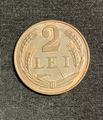 Moneda 2 lei 1947 foto
