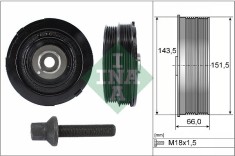 INA 544 0069 20 Set fulie, arbore cotit