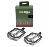 Set 2 pedale Wellgo din aluminiu cu insertii antiderapante pentru bicicleta, fil... Cod:AWR0084