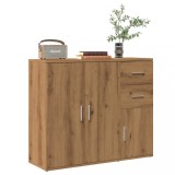VidaXL Dulap, stejar artizanal, 91x29,5x75 cm, lemn prelucrat