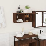 vidaXL Dulap perete de baie, stejar maro, 60x25x30 cm, lemn prelucrat
