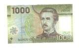 Bancnota Chile 1000 pesos 2011, polymer, circulata, cu pliuri