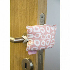 Opritor pentru usa cu elastic BabyJem (Culoare: Roz)