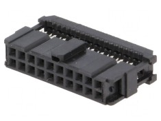 Conector IDC mufă mamă 20 PIN pentru cablu bandă 1,27mm