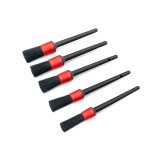 Set 5 Pensule Profesionale Detailing Auto - Interior Exterior, Peri Sintetici Anti-Zgarieturi