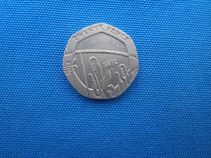 TWENTY PENCE 2009 /ANGLIA -ELISABETA II