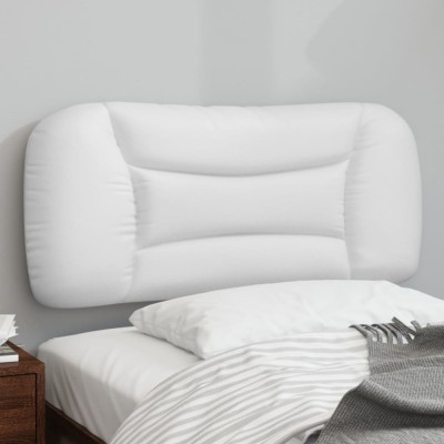 vidaXL Pernă pentru tăblie pat, alb, 80 cm, piele artificială foto