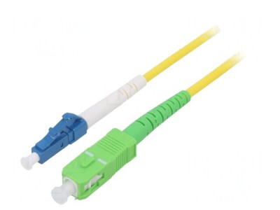 Cablul Patch cu Fibră Optică OS2 LC/UPC-SC/APC 1m Galben foto