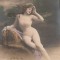 1912 CP ilustrata Femeia Muza, tematica erotica, circulata la Calimanesti