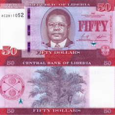 LIBERIA 50 dollars 2022 UNC!!!
