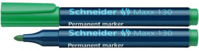 Permanent Marker Schneider Maxx 130, Varf Rotund 1-3mm - Verde foto
