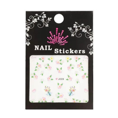 Stickere pentru unghii cu motive de flori foto