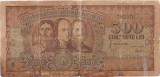 Romania 500 lei 1949 - A/1 702576, reparatii vizibile