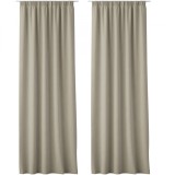 Set 2 Draperii Lola cu rejansa Jemidi, 140 x 250 cm, Bej, Poliester, 55308.11.02