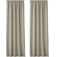 Set 2 Draperii Lola cu rejansa Jemidi, 140 x 250 cm, Bej, Poliester, 55308.11.02