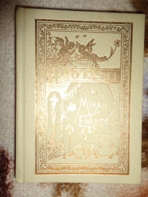 Poesii de Mihail Eminescu / an 1989 , cartonata, coperta cu ingeras (reeditarea primei editii 1884 ) foto