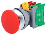 Comutator acţionat prin apăsare 30mm cu poziţie stabilă și contacte NC NO