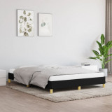 Cadru de pat, negru, 140x200 cm, material textil GartenMobel Dekor, vidaXL