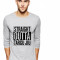 Bluza barbati gri cu text negru - Straight Outta Targu Jiu - S