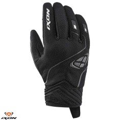 Manusi femei pentru scuter - motocicleta Roadster vara Ixon model Hurricane 2 LS culoare: negru/alb ? degete tactile S (7/8) foto