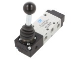 Valvă mecanică 5/2 monostabil G 1/8 10bar