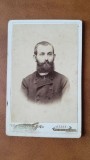Fotografie tip CDV, militar sfarsit de secol XIX
