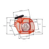 Demaror drujba compatibil Husqvarna 435, 135, 140, 440 | Cod OEM: 504 59 70-02 | Piese drujba