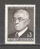 Austria.1967 100 ani nastere K.Schonherr-scriitor MA.639, Nestampilat