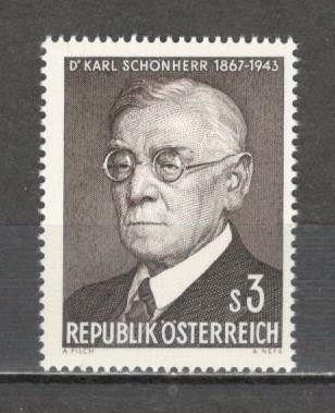 Austria.1967 100 ani nastere K.Schonherr-scriitor MA.639