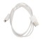 Cablu Date &amp; Incarcare Rotund APPLE Lightning - 1 Metru (Alb)