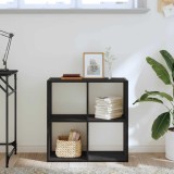 Raft carti vidaXL Stejar Negru 68.5x32x68.5 cm Biblioteca moderna lemn compozit depozitare